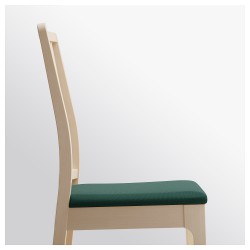Фото3.Кресло, дуб, сиденья Gunnared темно-зеленый EKEDALEN IKEA 692.652.86